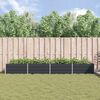 vidaXL Planter Anthracite 385 x 100 x 45 cm Galvanised Steel