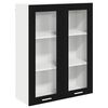 vidaXL Hanging Cabinet Black Oak 80 x 31 x 100 cm Engineered Wood