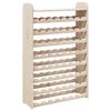 vidaXL Wine Rack with Top Board 72.5x25x111.5 cm Solid Wood Pine