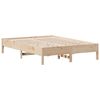 vidaXL Bed Frame without Mattress 150x200 cm King Size Solid Wood Pine