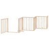vidaXL Dog Gate with Door Foldable 15 Panels 750 cm Poplar Wood