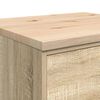 vidaXL Garage Storage Cabinet Sonoma Oak 60x51x85 cm Solid Wood Pine