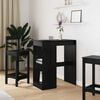 vidaXL Bar Table Black Oak 90 x 47.5 x 103.5 cm Engineered Wood
