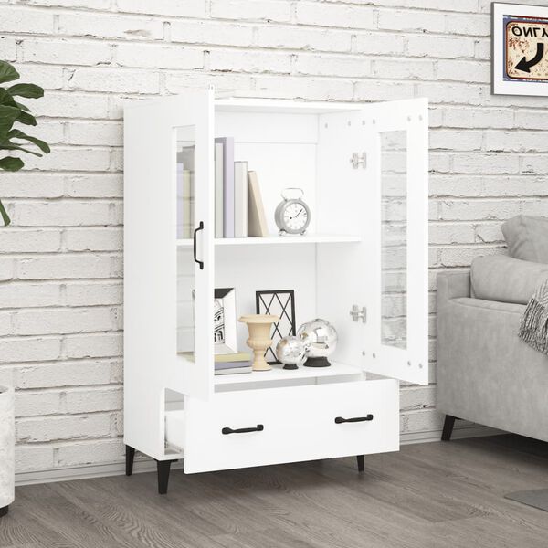 vidaXL Highboard White 70x31x115 cm Engineered Wood