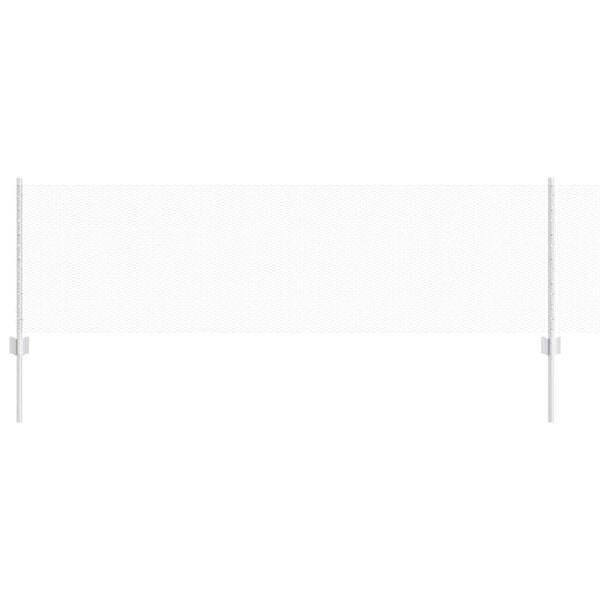 vidaXL Fence with Post Silver 0.6 x 25 m Steel