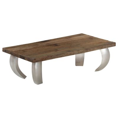 vidaXL Opium Coffee Table Reclaimed Wood and Steel 110x60x35 cm