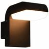 vidaXL Outdoor LED Wall Light 9 W Black Oval