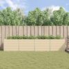 vidaXL Planter Ivory 385 x 100 x 75 cm Galvanised Steel