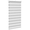 vidaXL Zebra Blind Light Grey 75x100 cm Fabric Width 70.9 cm Polyester