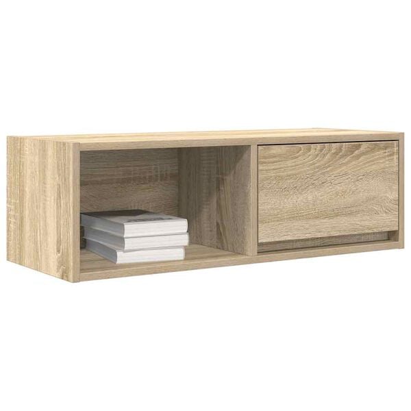 vidaXL TV Cabinet Sonoma Oak 80x31x25.5 cm Engineered Wood