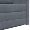 vidaXL Sofa Bed Dark Grey 124 x 204 x 61 cm Velvet