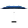 vidaXL Garden Parasol Azurblau 385 x 209 x 244 cm Polyester