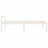 vidaXL Senior Bed without Mattress White 90x200cm Solid Wood Pine