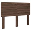 vidaXL Bed Frame with Headboard Brown Oak 140 x 200 cm Solid Pine Wood