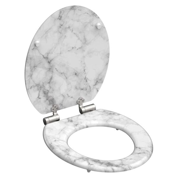 SCH&Uuml;TTE Toilet Seat with Soft-Close MARMOR STONE