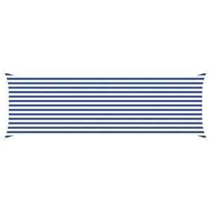 vidaXL Sun Shade Sail Blue and White 6 x 2 m 100% Polyester Oxford