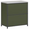 vidaXL Kitchen Storage with Shelf Olive Green 90 x 50 x 92 cm Steel
