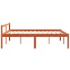 vidaXL Senior Bed without Mattress Wax Brown 160x200 cm Solid Wood Pine