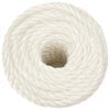 vidaXL Work Rope White 14 mm 25 m Polypropylene