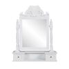 vidaXL Vanity Makeup Table with Rectangular Swing Mirror MDF