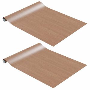 vidaXL Self-adhesive Furniture Films 2 pcs Light Oak 500x90 cm PVC