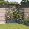 vidaXL Garden Planter 5 pcs Grey 120 x 120 x 143 cm Plastic