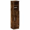vidaXL Bathroom Cabinet with Roll Holder Smoked Oak 20,5x22x90 cm