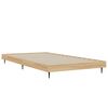 vidaXL Bed Frame without Mattress Sonoma Oak 90x190 cm Single Engineered Wood