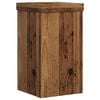 vidaXL Plant Stands 2 pcs Old Wood 10x10x18 cm Engineered Wood