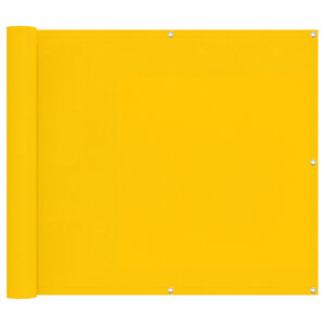 vidaXL Balcony Screen Yellow 100 x 500 cm Oxford Fabric