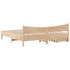 vidaXL Bed Frame with Drawers 200x200 cm Solid Wood Pine