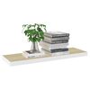 vidaXL Floating Wall Shelves 4 pcs Oak and White 80x23.5x3.8 cm MDF