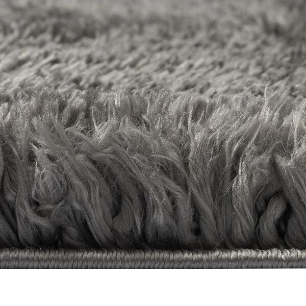 vidaXL High Pile Shaggy Rug Anthracite 80x150 cm 50 mm