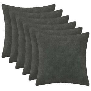 vidaXL Cushion Cover 6 pcs HEERLEN Anthracite 30 x 30 cm