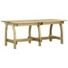 vidaXL Garden Table 220x74x75 cm Impregnated Pinewood