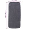 vidaXL Beach Towels 4 pcs Anthracite 60x135 cm Fabric 400 GSM