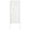 vidaXL Garden Privacy Screen White 50 x 140 cm Cold-rolled steel