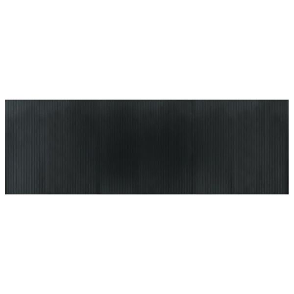 vidaXL Rug Rectangular Grey 100x300 cm Bamboo