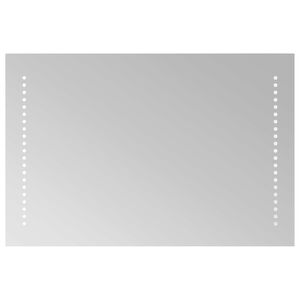 vidaXL LED Bathroom Mirror Transparent 60 x 40 cm Tempered Glass