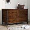 vidaXL Storage Bench Brown Oak 80x42.5x50 cm Engineered Wood
