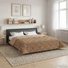vidaXL Full Year Duvet Taupe 200 x 240 cm Microfiber and Teddy fleece