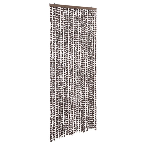 vidaXL Insect Curtain Brown and White 56x185 cm Chenille