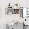 vidaXL Bathroom Wall Cabinet Grey Sonoma 80x25x30 cm Engineered Wood