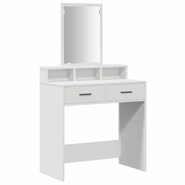 vidaXL Dressing Table White 79 x 41 x 140 cm Engineered Wood