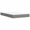 vidaXL Box Spring Bed with Mattress Taupe 120x200 cm Fabric