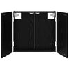 vidaXL Dartboard Cabinet Black Oak 56 x 12 x 53.5 cm Engineered Wood