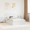 vidaXL Storage Bed with Headboard White 120 x 190 cm Engineered Wood