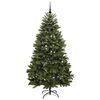 vidaXL Artificial Christmas Tree Green 210 cm PVC and Metal