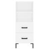 vidaXL Highboard White 34.5x34x180 cm Engineered Wood