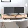 vidaXL Monitor Stand 100x27x15 cm Solid Wood Pine